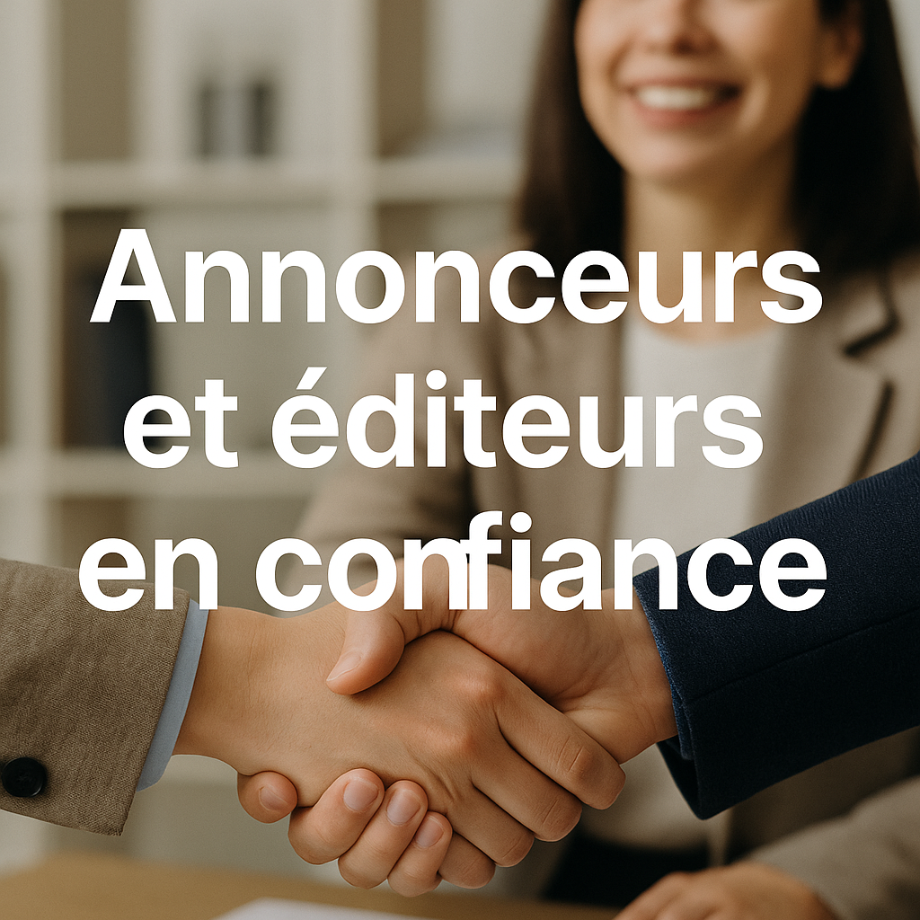 Annonceurs et éditeurs en confiance